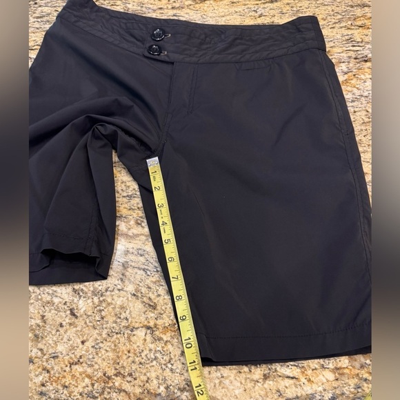 Kavu Nylon Womens Shorts Size 6 11" Inseam 2 Button Waist Black Outdoor Nylon - Picture 9 of 9